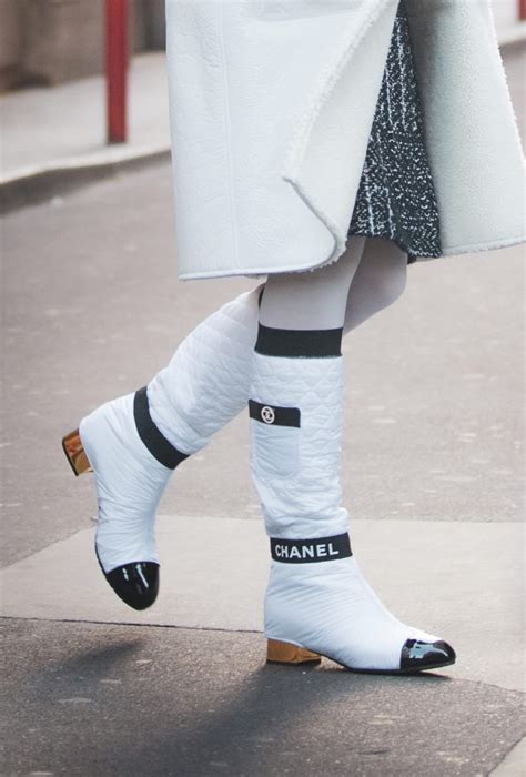 chanel winter boots with spikes|chanel high boots 2021.